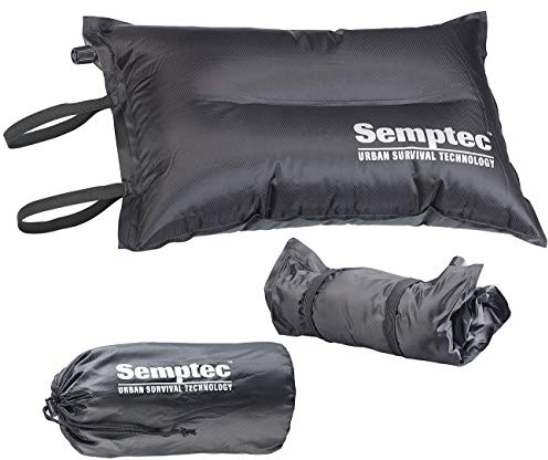 Semptec Urban Survival Technology Luft Sitzkissen Outdoor: Selbstaufblasendes Camping-Kopf- und Sitz-Kissen (Camping Sitzkissen, Thermositzkissen, Stuhl)