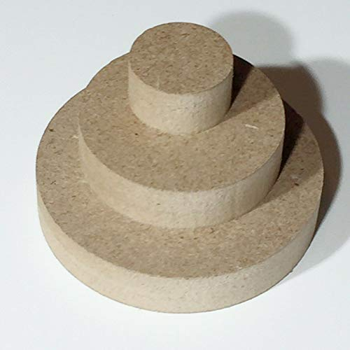 Sticker Design Shop MDF Runde Holzscheibe Rund Holz Scheiben Kreis Tischplatte Basteln Ø50mm - Ø600mm (Ø 700mm, 22mm)
