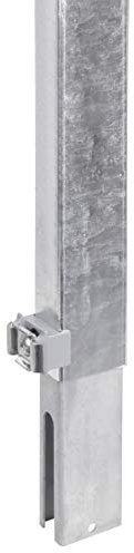 Alberts 672652 Zaunerhöhung Erhard | zur einfachen Erhöhung eines vorhandenen Doppelstabmattenzaunes | feuerverzinkt | Höhe 600 mm | für Pfosten 60 x 40 mm