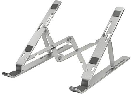 LogiLink AA0134 - Supporto pieghevole per notebook e tablet da 10-16, colore: Argento
