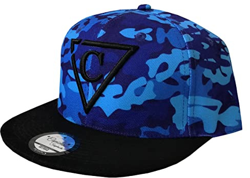 Capiche [99+ Designs] Camo Hut für Männer, Blue Camo, Kopfbedeckung Herren, Coole Caps, Blauer Hut, Army Cap, War, Tarn, Baseballkappe, Tarnung, Taktische Frauen, Tarnkappe