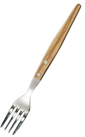 Marietti 402.00 bordsgaffel med nitade trähandtag, 6 stycken