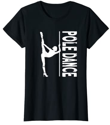 Damen Stangentanz Fitness Dancing Pole Dance T-Shirt