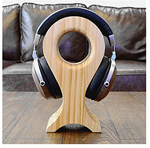 TOMYEUS Headphone Stand Headphone Holder Unique Wooden Headphone Stand Creative Study Vertical Headphone Storage Bracket Display Stand Multifunctional Bracket Headset Holder