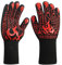 Une Paire/2 Pièces Gants pour Barbecue, Gants de Four Résistants à la Chaleur Extrême 1472℉, Gants de Barbecue Anti-brûlure Résistant Hautes Températures Ignifuges pour Griller, Barbecue, Cuisson