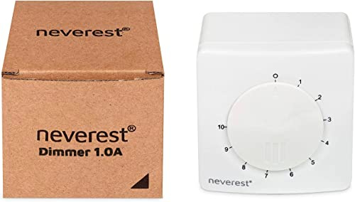 neverest® Dimmer 230V 1.0 A Drehzahlregler für Ventilatoren Pumpen Motoren Aufputz/Unterputz Montage