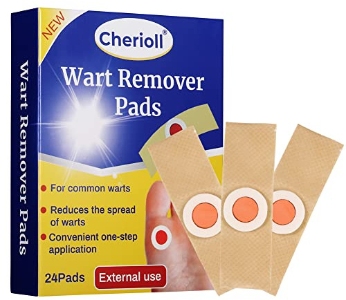 Anti Verrue Plantaire, 24 Pièces Pansement Verrue Plantaire Pieds & Mains Pansements pour Adultes, Enlèvement Cors & Durillons