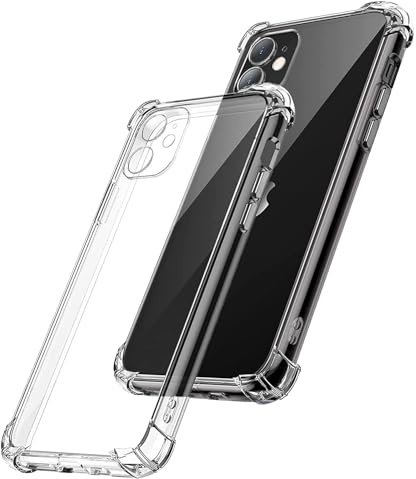 iTemizer Cover trasparente iPhone 11 antiurto e protezione fotocamera compatibile con Ricarica MagSafe, Telefono Custodia Paraurti Antiurto, Retro Antigraffio Trasparente, protezione grado militare.