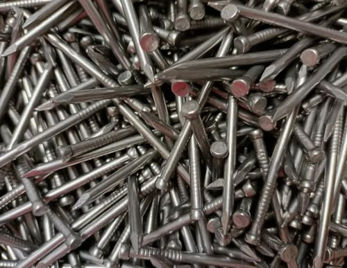 Losthead Wire Nails 65 x 3.35mm Lost Head Nails Wood Nails FUSH Nail DIY Bright Round Nail Use for Soft and Hard Timber Material Wood Joinery Furniture Craft Construction Applications - 25 Quantity