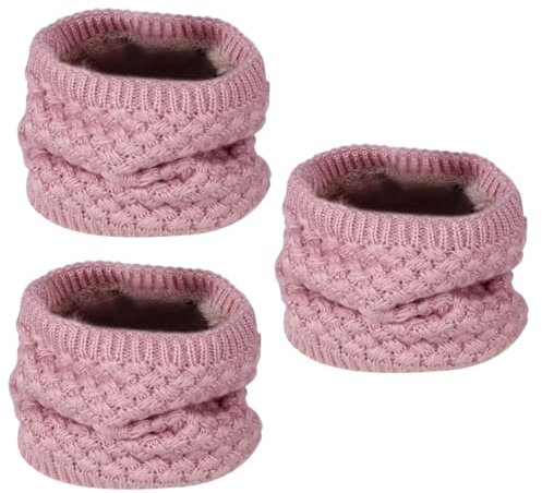 DEARMAMY 3stücke Unisex Warm Knit Circle Scarf Dicke Kuschelige Und Bequeme Schlauchschal Für Damen Und Herren Für Kalte Tage