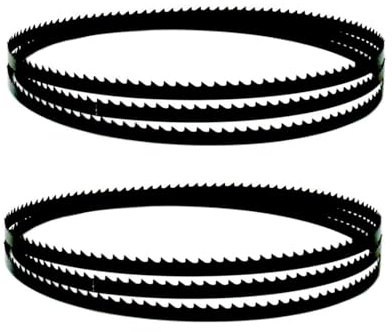 dvkGKLVq Bandsägeblätter, Metallbandsäge, 2 Stück 1600 x 6,35 x 0,35 mm Bandsägeblätter 63 x 1/4 x 0,014 Carbon-Bandsägeblatt Sägeblätter for Schneiden von Holz und PVC(10TPI)
