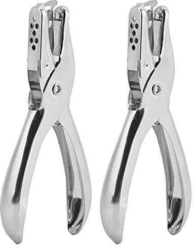 2st Single Hole Pu 45 Steel Handheld Clothing Ticket Puncher Tång 6mm Diameter, Kort, Skyltar, etc.