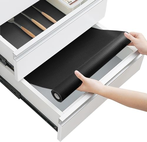 Hengrongshen Tappetino per cassetti, 45 x 500 cm, antiscivolo, per cassetti, impermeabile e non adesivo, per mobili da cucina, frigorifero e scaffali