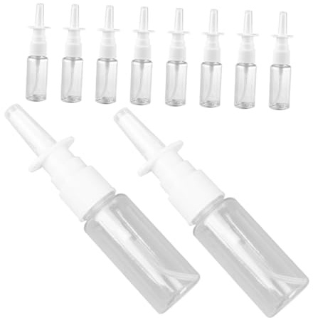 NIYANGLE 10 Pezzi Bottiglie Spray Ricaricabili Trasparenti per Nebulizzazione Nebulizzatore Fine Portatile per Spray Nasale e e Facile Riempire