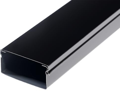 Canalina Passacavi Pavimento Inossidabile per Cavi Sul Pavimento, Dossi Artificiali per Cavi di Prolunga da Esterno per Pareti, Battiscopa, Soffitto(8.0x4.0cm/3.1x1.6in)