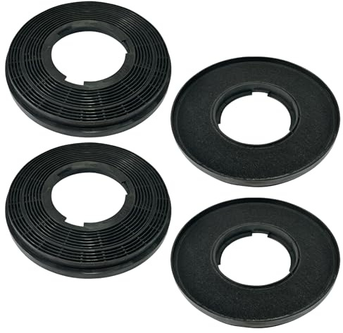 4-Set CBCF005 Activated Carbon Charcoal Filters, Compatible with CIARRA Integrated Cooker Hood Models: CBCS5913A, CBCB5913A & CBCS5913D