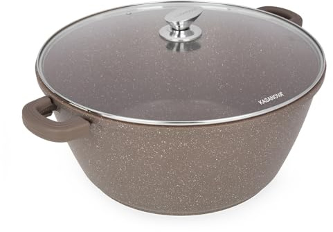 Casseruola 40 cm con coperchio I Giganti design marrone