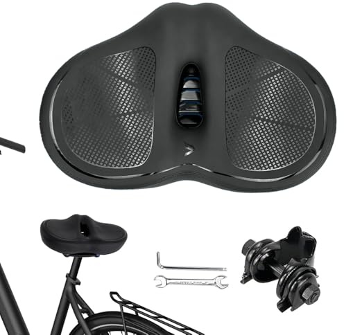 SKIKHN Comoda sella per bicicletta, per uomo e donna, ergonomica, traspirante e ammortizzante, per MTB, bici da città e bici da corsa