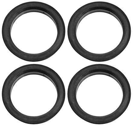 sourcing map Bague de Centrage 73,1 mm 58.1 Moyeu Roue Anneau Centre Auto Alésage Plastique Noir 4pcs