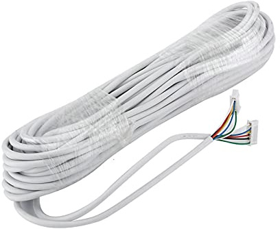 FHYTGBS Estensione in Rame in Scatola Cor-D Cor-D, 15 m 2.54 * 6P 6 Cavo Filo per Video citofono a Colori videocitofono Telefono Porta cablato Cavo Cavo