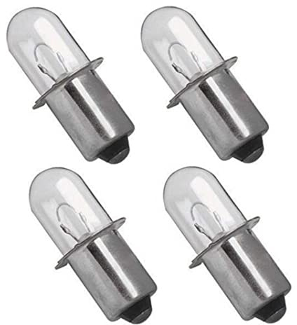 MaxLLTo 4 Pack Replacement 318-767 18 Volt Flashlight Xenon Bulb for Hitachi Flashlight UB18DAL UB 18DAL Models
