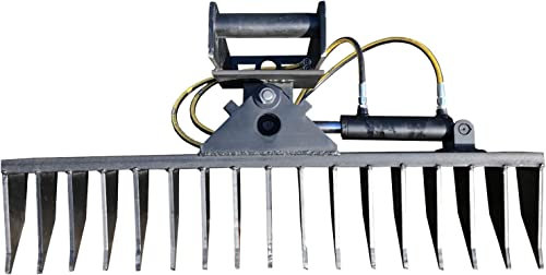 Roderechen MS01 Hydraulisch schwenkbar Wurzelreche Minibagger Breite 150cm