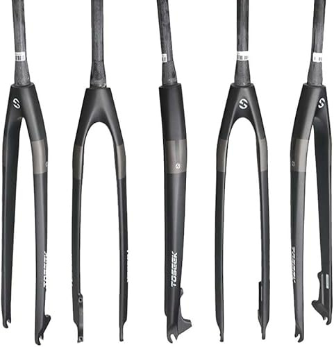 Forcella anteriore per mountain bike ultraleggera, forcella per bici da strada Forcella rigida conica dritta in carbonio MTB Freno a disco Forcelle rigide per bicicletta 26/27.5 / 29er A,29 inch