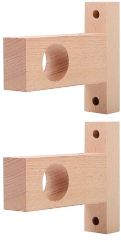 Genérico Soportes Para Barra De Cortinas De 2 Piezas Accesorios Para Cortinas Romanas Soporte De Varilla De 4.52X3.93X0.98 Pulgadas Para Baños Y Ventanas Diseño Elegante Y Funcional