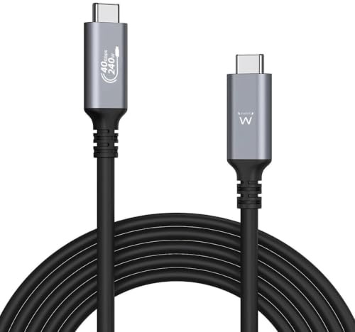 EWENT EC1070 cable USB 1 m USB4 Gen 3x2 USB C Negro marca