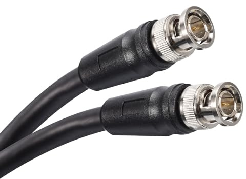 sourcing map Cavo 3G-SDI, cavo video HD-SDI, cavo BNC RG6 da 75 Ohm, cavo BNC 18AWG, supporta HD-SDI/3G-SDI per sistema CCTV di sorveglianza telecamera