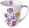 Ambiente Tazza da tè da 0,4 l, motivo: viole del pensiero, in porcellana, per primavera, estate, 18417875
