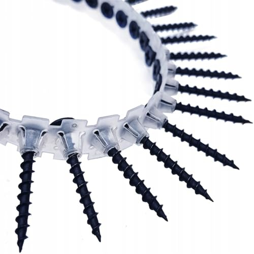 Marke Premium Magazinierte Schnellbauschrauben mit Grobgewinde/Feingewinde Trockenbau-Schrauben Gipskartonschrauben Wandmontageschrauben (3,9 x 25 mm, 1000 Stück, Grobgewinde)