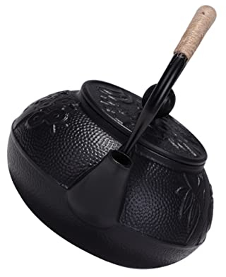 Théière en fonte Cafetière à thé Théières japonaises Pichet à eau en métal Bouilloire à café sifflante Théière avec filtre Bouilloire à thé multifonction Ensemble de bouilloire en fer multifonction