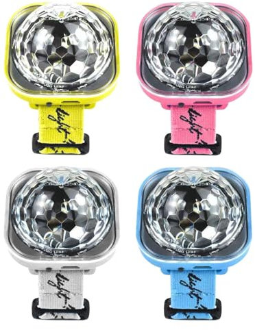 4 Stück Discokugel Kinder Discolicht Partylicht, Discokugel Licht Discokugel Armband, USB Discokugel mit Saugnapf, Diskokugel Uhr Diskokugel Licht LED für Zuhause Auto Tanzen DJ Club