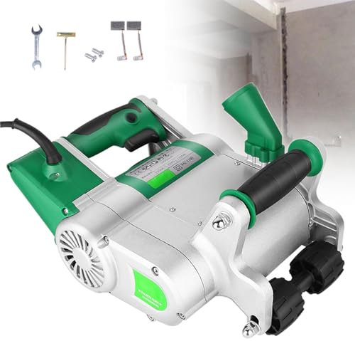 ROGHA Macchina per Taglio Scanalature a Parete Macchina per Scanalatura a Parete Elettrica Chaser per Mattoni Granito Marmo Taglierina per Calcestruzzo Scanalatrice,35mm