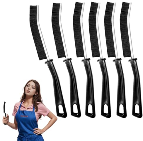 Crevice Cleaning Brush, 2026 New Multifunctional Gap Hard Bristled Grout Brush Tool for Scrub Small Spaces, Kitchen, Toilet, Bathroom, Corner, Grout, Sink, Window Tracks, Hinges, Tile(6pcs)