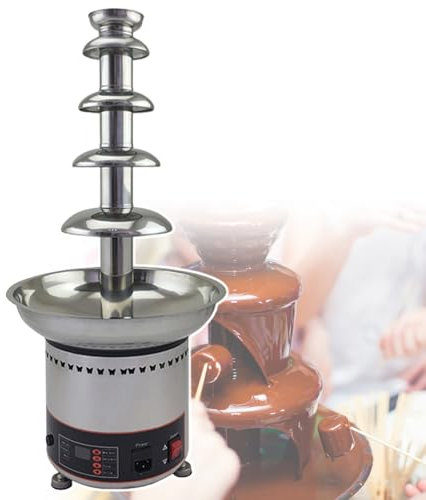 Fuente De Chocolate De Gran Capacidad, Capacidad: 3-8 Kg, Control De Temperatura Con Botones, Temperatura Ajustable De 0 A 150 °C, Con 3 Pies Antideslizantes,5tiers-220V