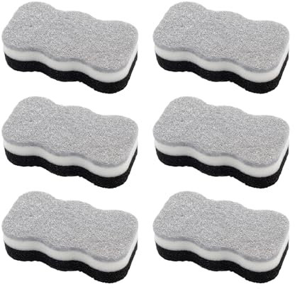6 esponjas de limpieza de cocina, esponjas de doble cara, estropajos que no rayan, esponjas de limpieza multiusos