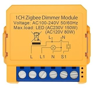 SMTYXS Medidor de Electricidad Digital Módulo De Interruptor De Atenuación Inteligente Tuya ZigBee, 1/2 Vías, Cambio De Luz Regulable, Aplicación De Control Remoto, Funciona(2 Gang)