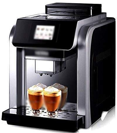 Machine à Café Espresso, Machine à Café Entièrement Automatique, Double Chaudière, Moulin à Café Fantaisie, Consommateur Et Commercial 422Mm × 280Mm × 380Mm Argent (Couleur: Silve Intéressant, HUANG
