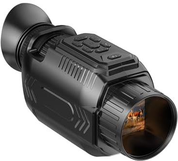 Denash Gafas de Visión Nocturna, Telescopio Monocular Infrarrojo Digital 4K, Binoculares de Visión Nocturna Recargables con Zoom de 28x para Acampar el Senderismo