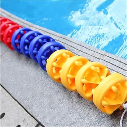 Floating Pool Lane Rope, Provisional Line for Swimming Pool, Pond Divider Rope for Inground Swimming, Ideal for Shallow and Deep Ends