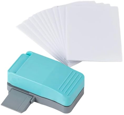 Qomcsrl Perforadora de Papel para Rompecabezas, Fácil de Usar, con 10 Láminas Adhesivas de Espuma para Crear Juguetes.
