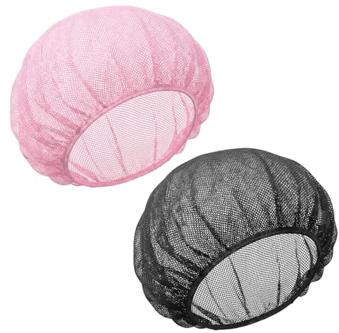 Thinp 2 st elastiska hårnät för att sova, hårnät av nätmaterial, mjuka natt mesh sovmössa, Bonnet, justerbar, återanvändbar, nätkap, elastiska torkmössor, sovmössor för damer