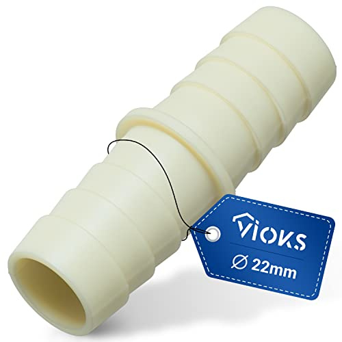 VIOKS Tvättmaskin avloppsadapter 22 mm för flexibel dräneringsslang tvättmaskin/avloppsslang diskmaskin och slangkontakt för dräneringsslang tvättmaskinsslang förlängning