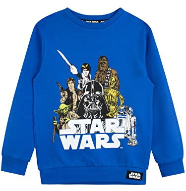 Star Wars Boys Sweatshirt Blue Size 7