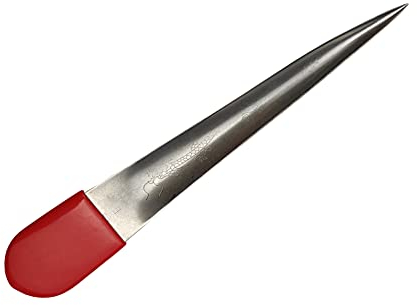 Feyart Outil de tissage en rotin en acier inoxydable, outil de ramassage en osier avec gaine en caoutchouc, kit d'outils de réparation de meubles de pation