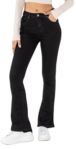 Nina Carter P079 Jeans da Donna Bootcut – Jeans Svasati con Taglio Flared Moderno