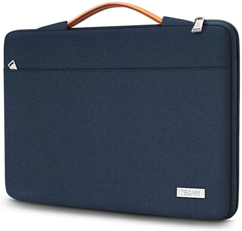 TECOOL 16 Inch Laptop Case Bag Waterproof Laptop Sleeve 16 Inch,Dark Blue | Protective Case For MacBook Pro 16 M5 M4 M3 M2(2019-2026),16 Notebook Lenovo HP Dell Asus Chromebook Laptop Bag with Handle