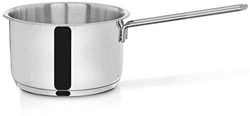 orion group Stielkasserolle Kochtopf mit Stiel aus Stahl 20 cm 3,6l | rostfrei induktionsgeeignet